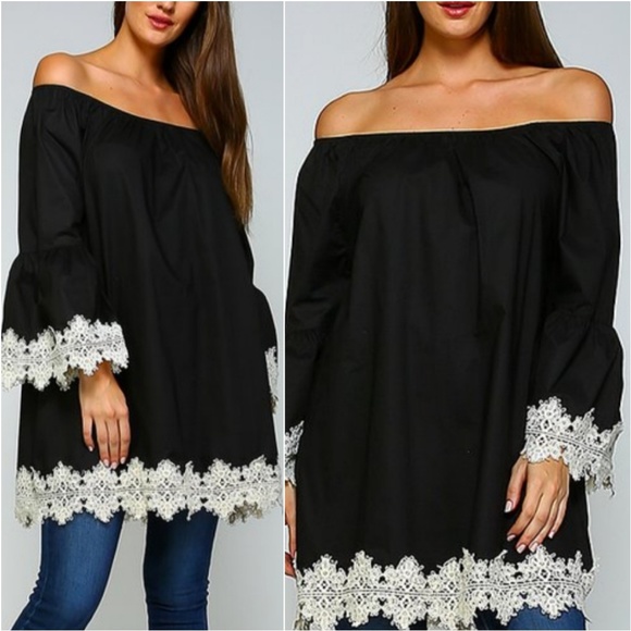 ... Dresses & Skirts - Dress Top BOHO BEAUTY BLACK DRESS